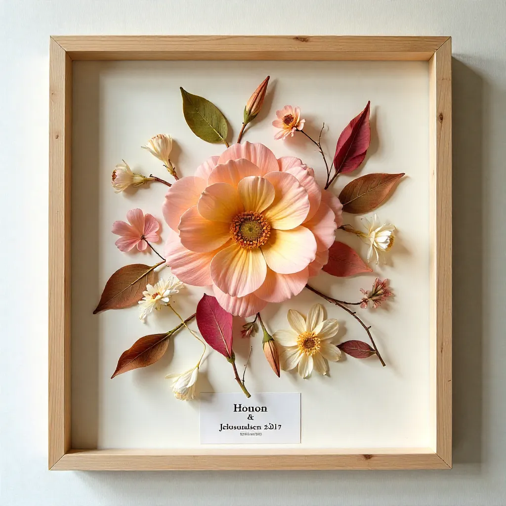 Detailed examination of flowers before preservation